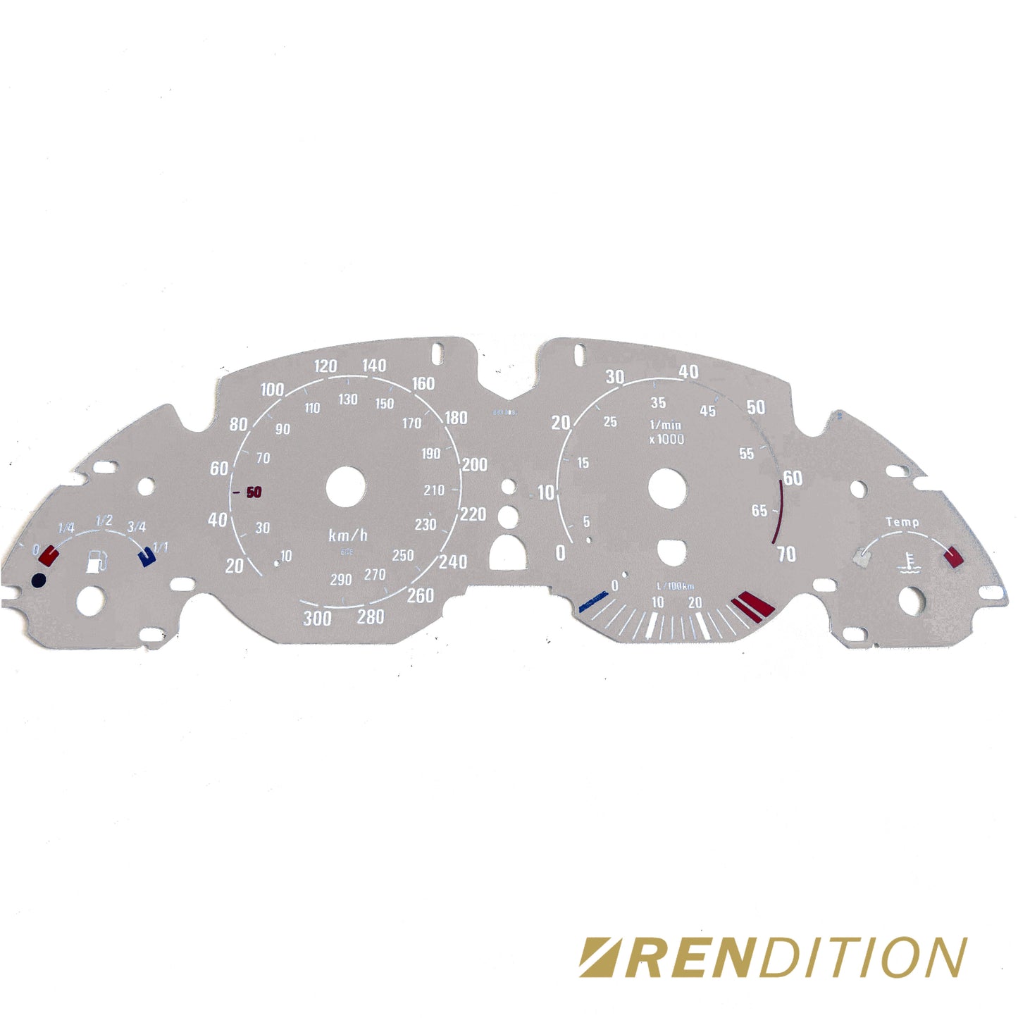 BMW E39 GAUGE FACE / GAUGE OVERLAY FOR 520, 523, 525, 528, 530, 540, M5