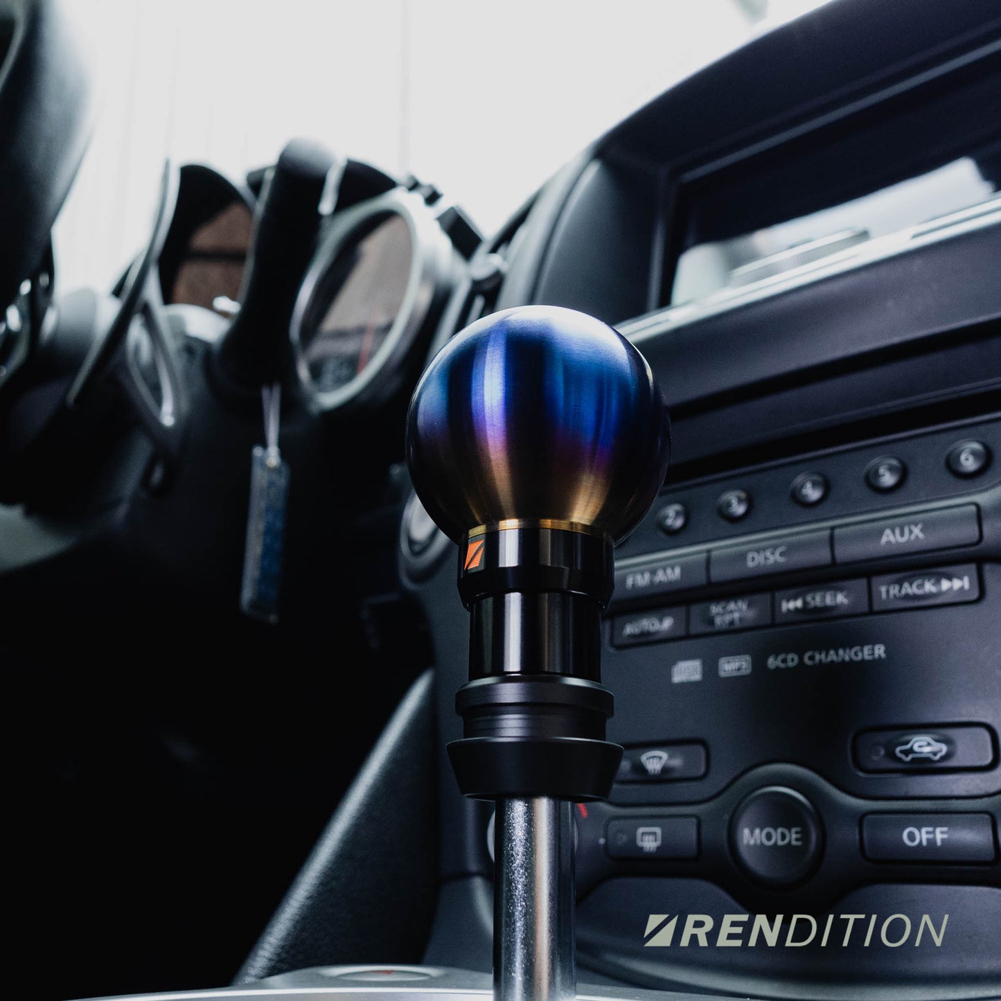 Rendition Billet Automatic Shift Knob for Nissan, Toyota, Honda, and Infiniti