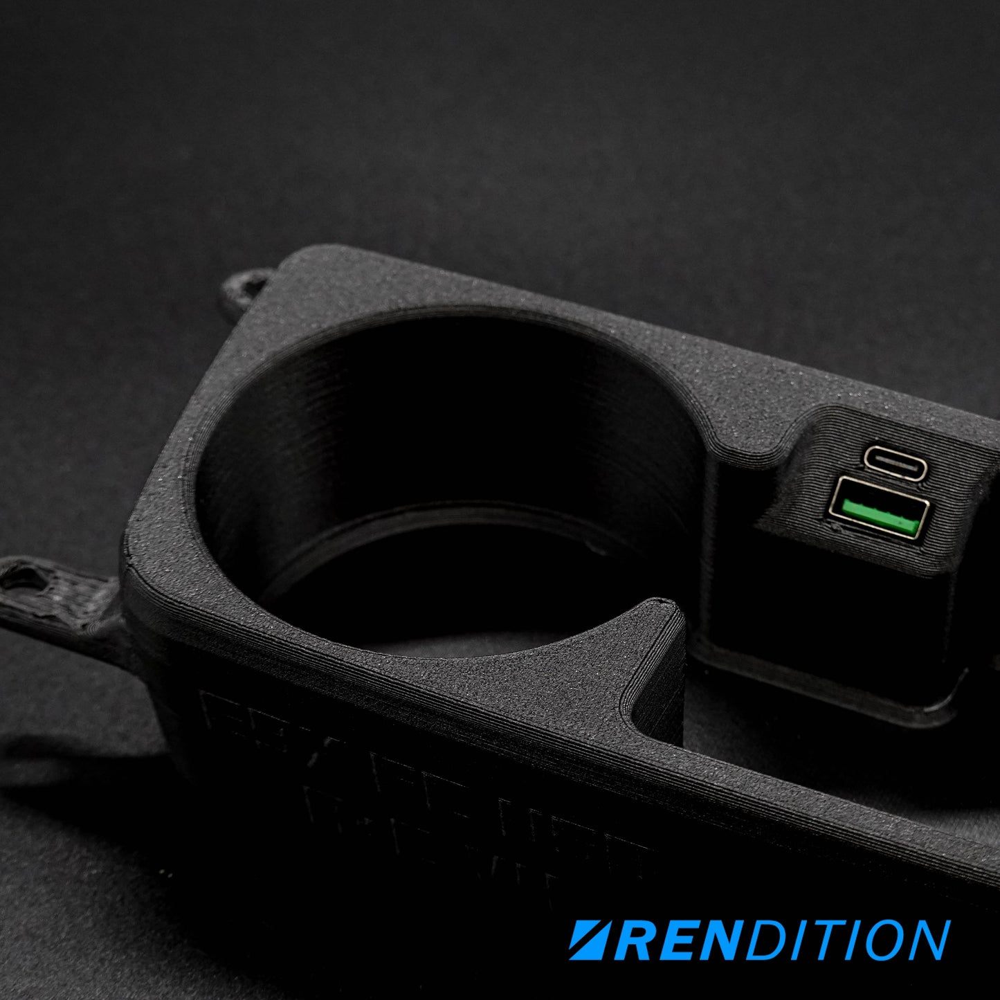 BMW E9X FRONT CUPHOLDER + USB (E90 E91 E92 E93)