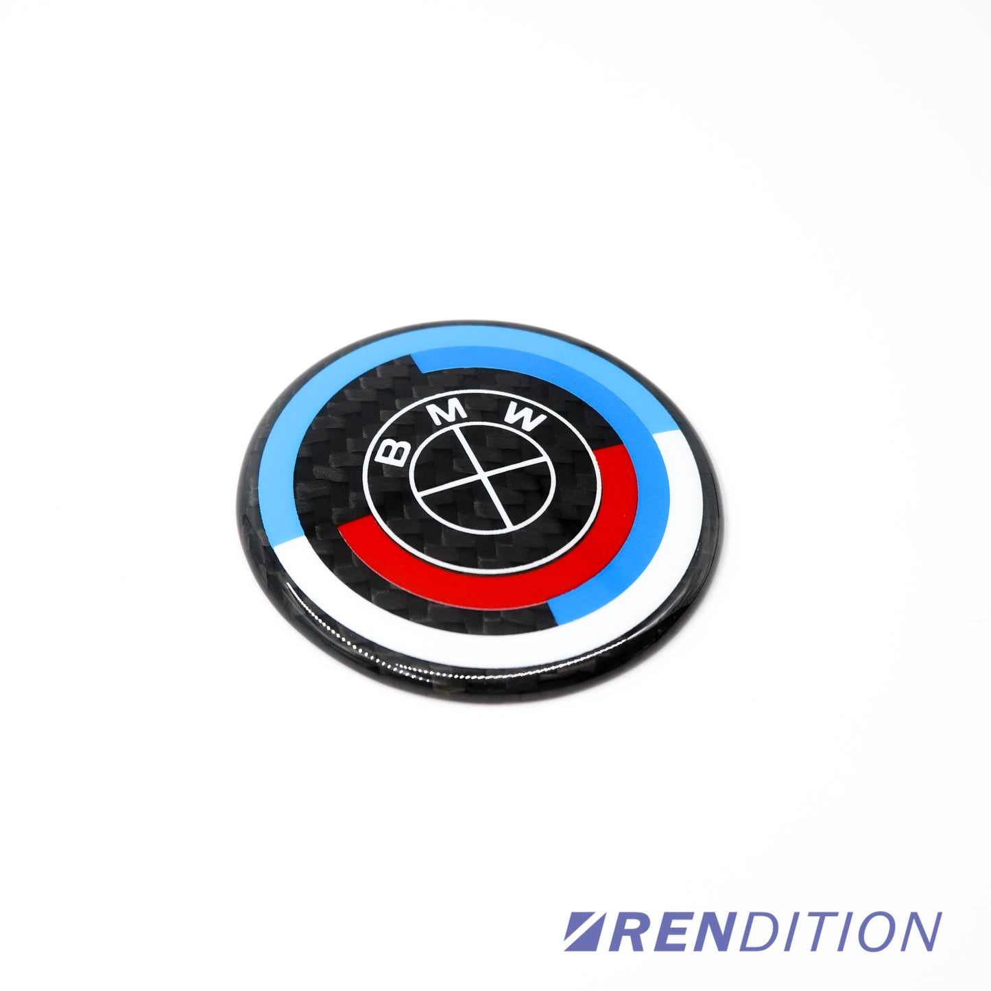 BMW Carbon Fiber Emblem Overlay Covers