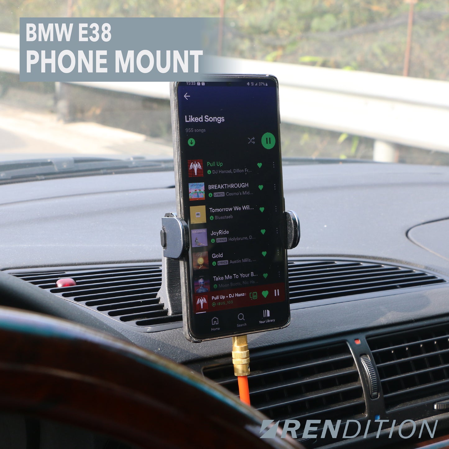 BMW E38 Phone Mount