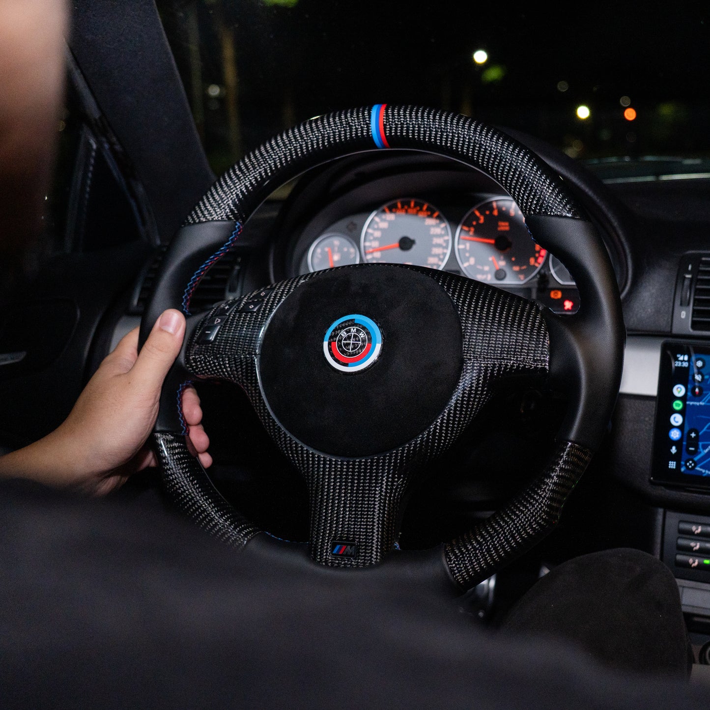 BMW E46 Custom Carbon Steering Wheel – Nappa, Alcantara, Forged or Twill Carbon