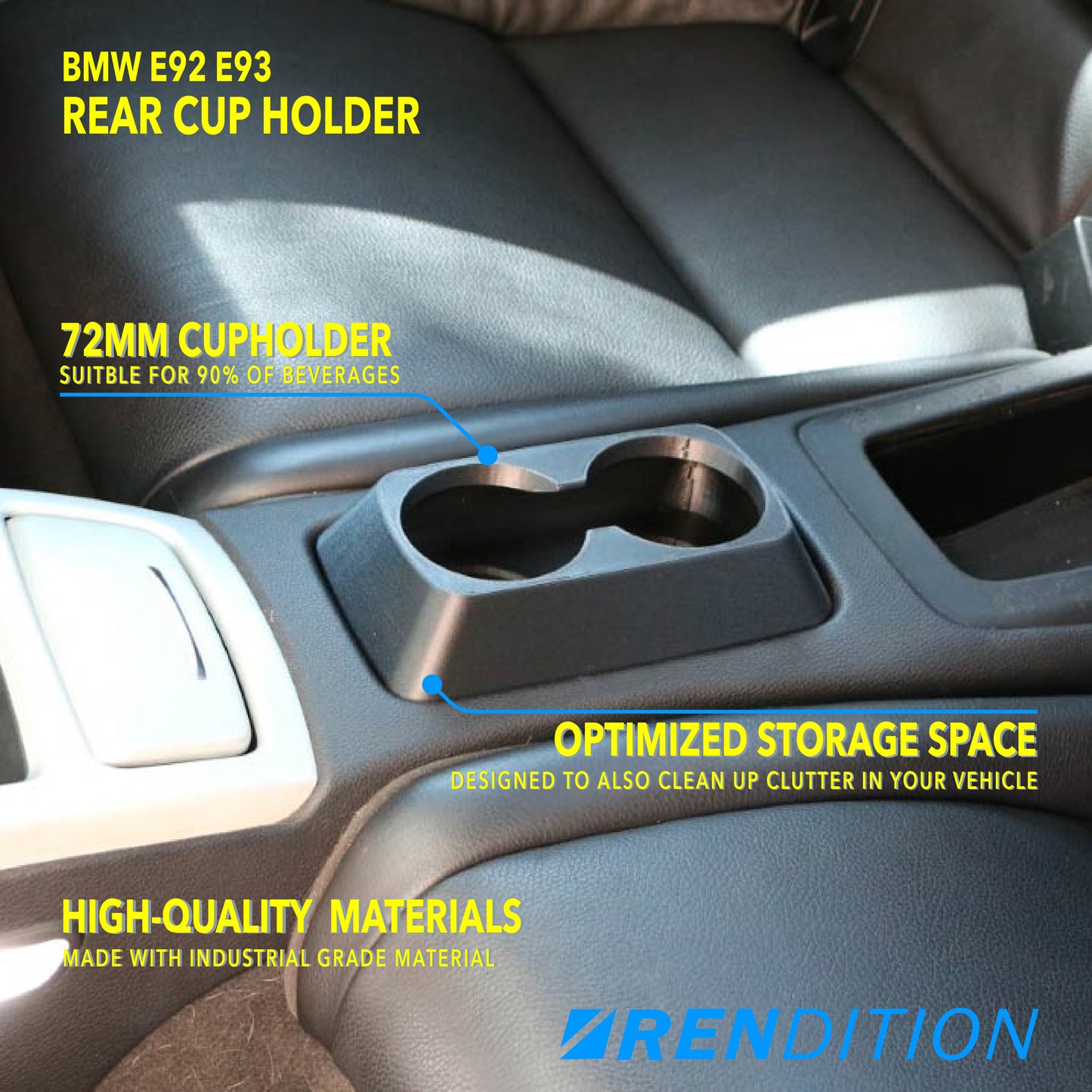 BMW E92 E93 REAR CUP HOLDER
