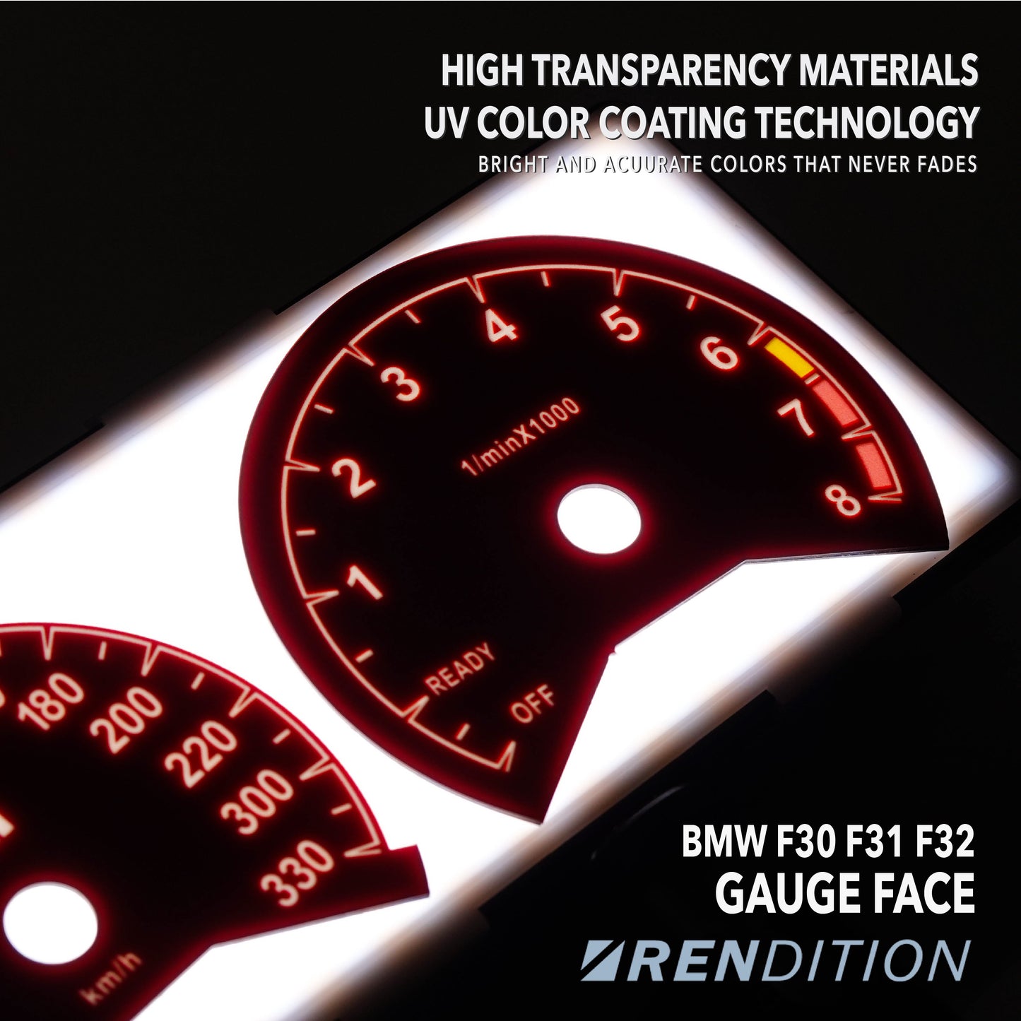 BMW F30 F31 F32 GAUGE FACE(M-Logo)