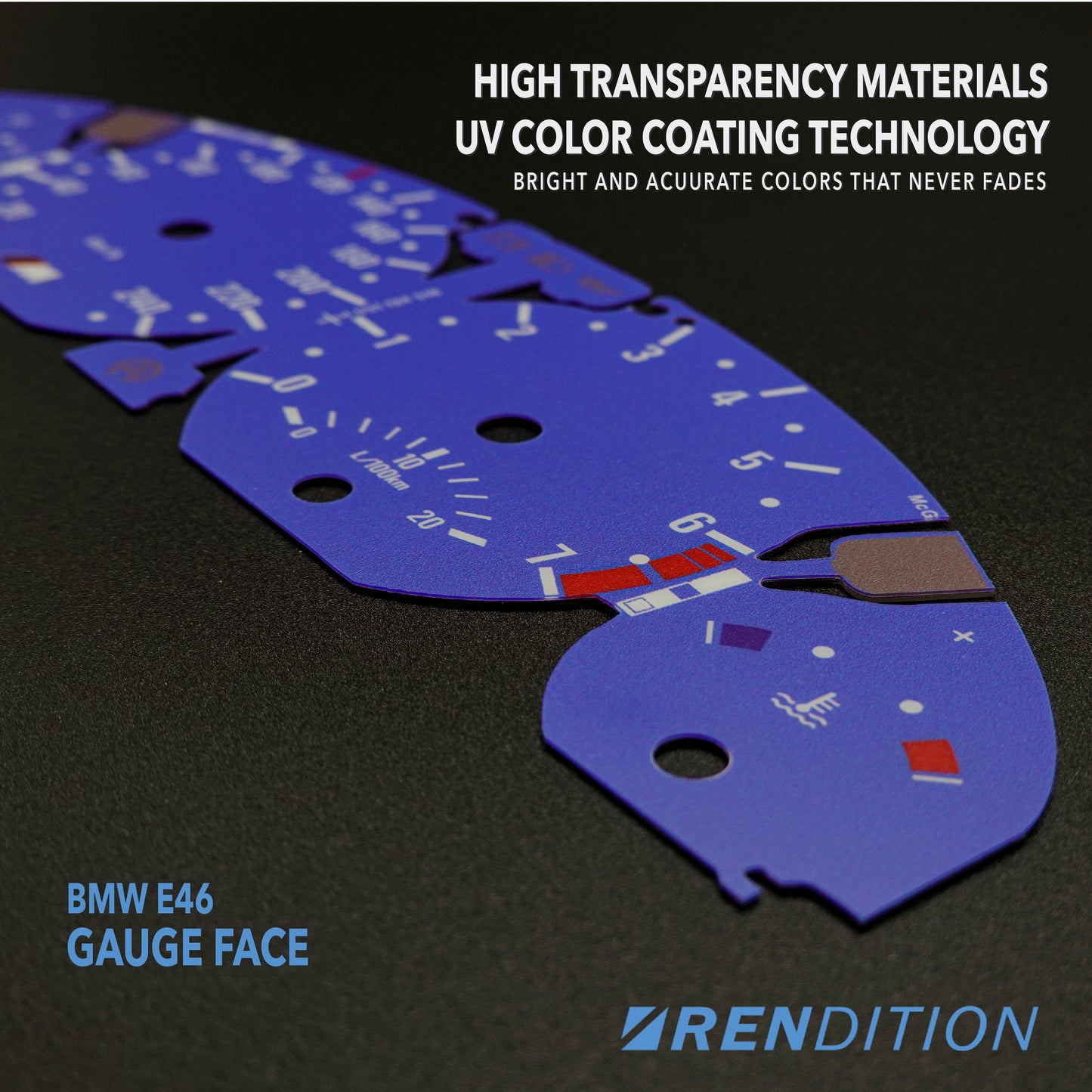 BMW E46 Gauge Face Overlay