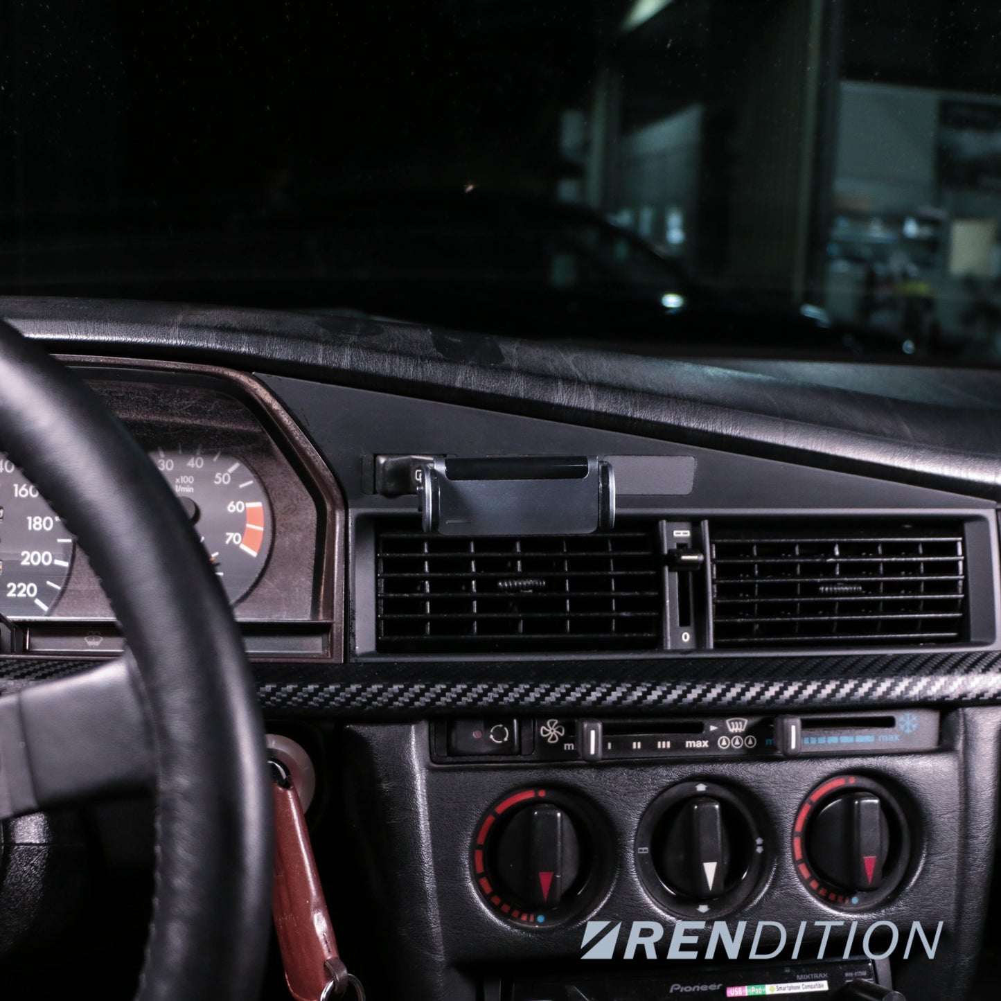 M-Benz W201 Phone Mount