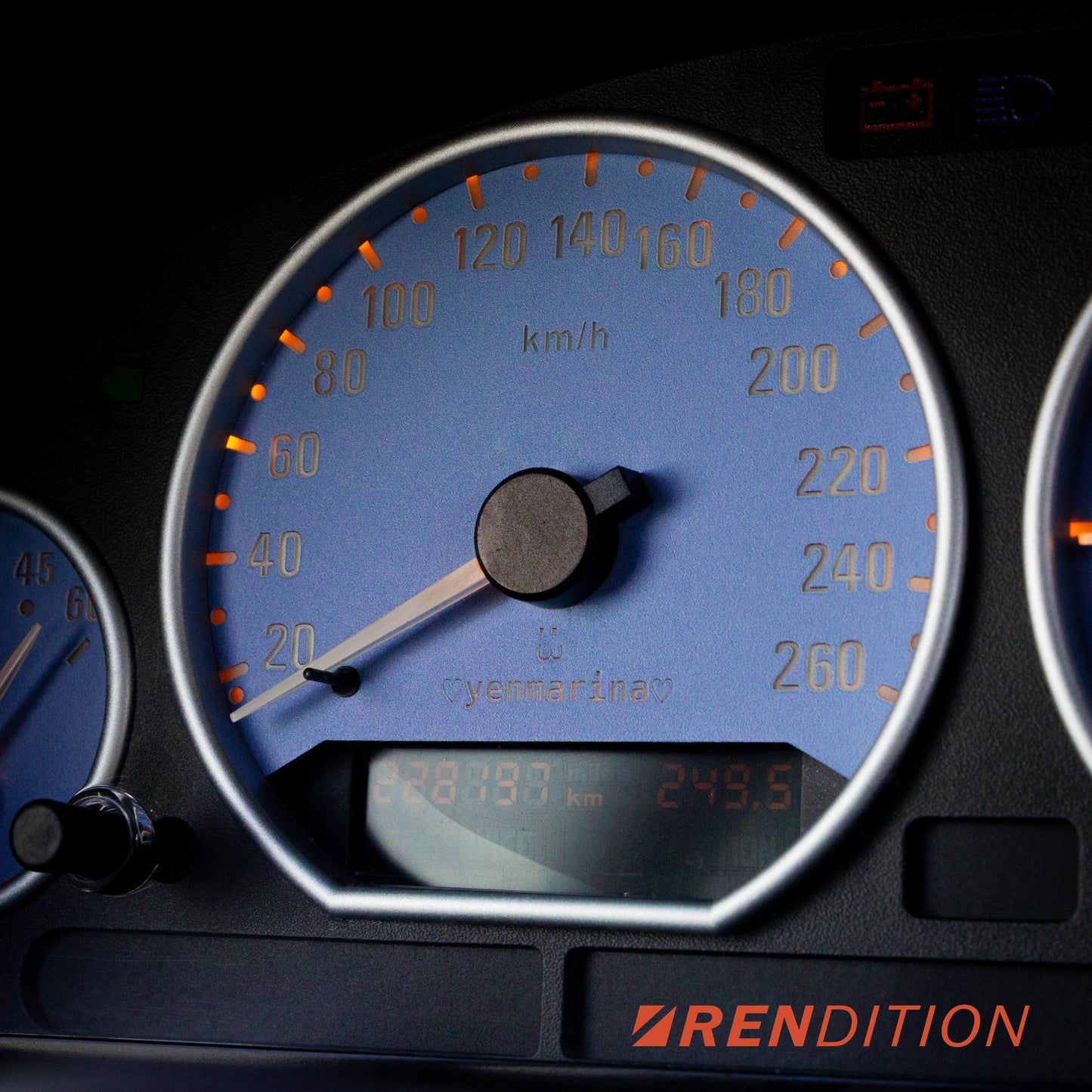 BMW E36 GAUGE FACE OVERLAY FOR M3 316 318 325 328 Ti Comapct V3
