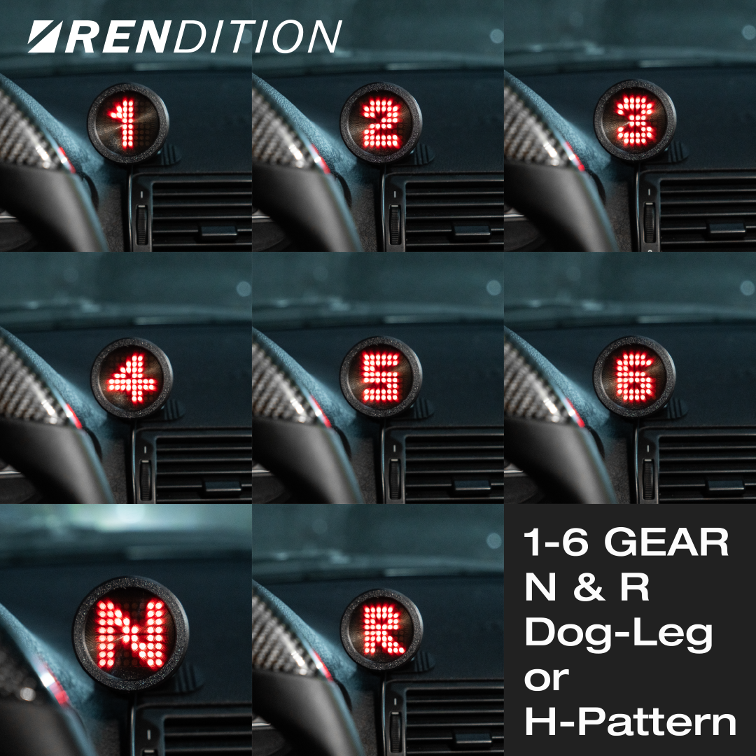 Rendition ShiftView™ Universal Digital Gear Display