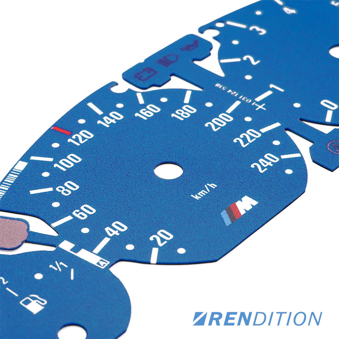 BMW E46 Gauge Face Overlay