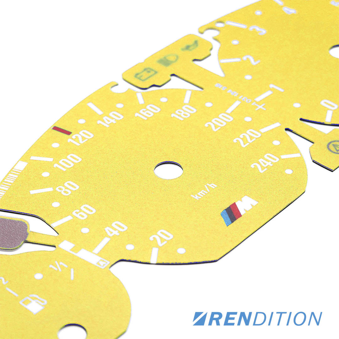 BMW E46 Gauge Face Overlay