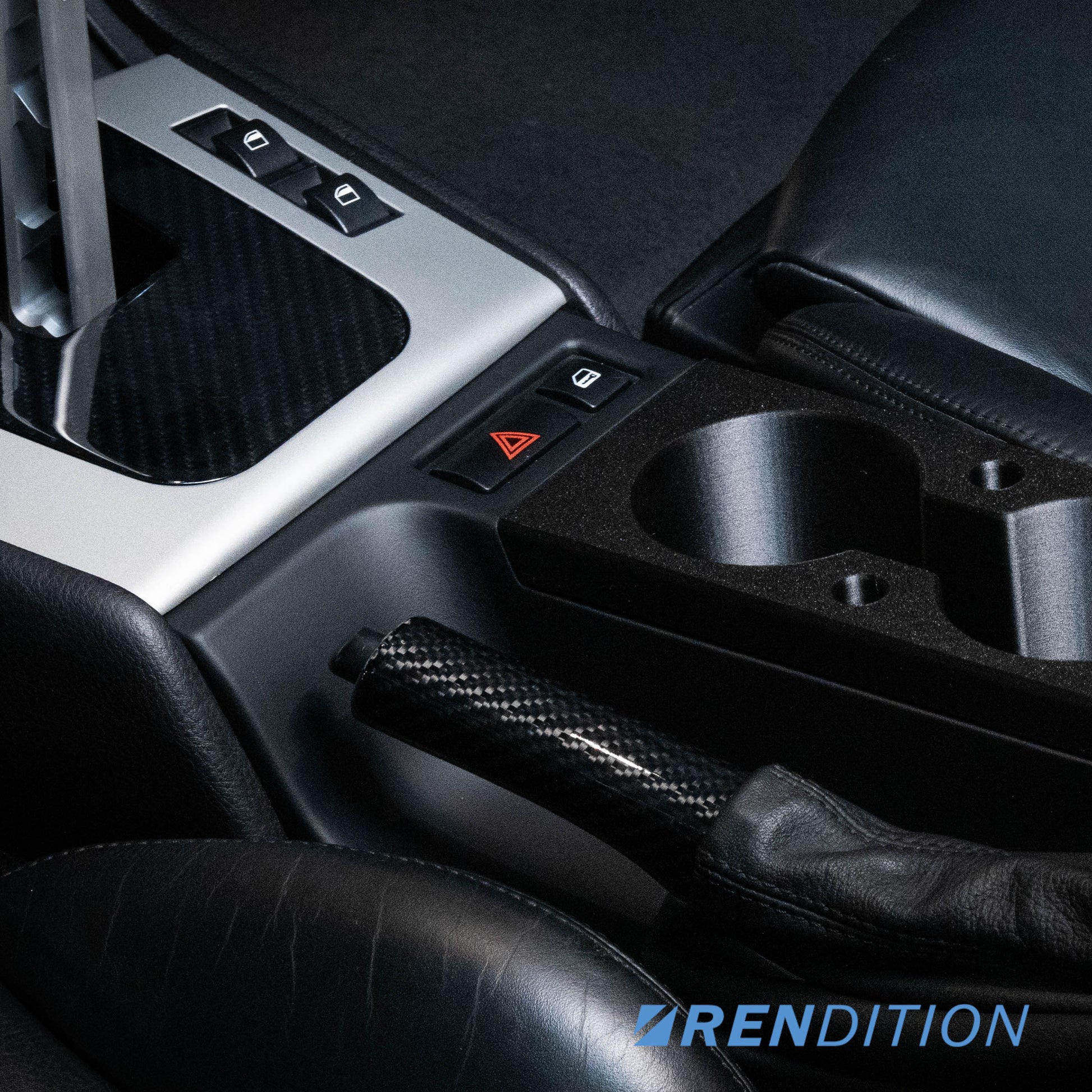 BMW E46 parking brake handle in carbon fiber