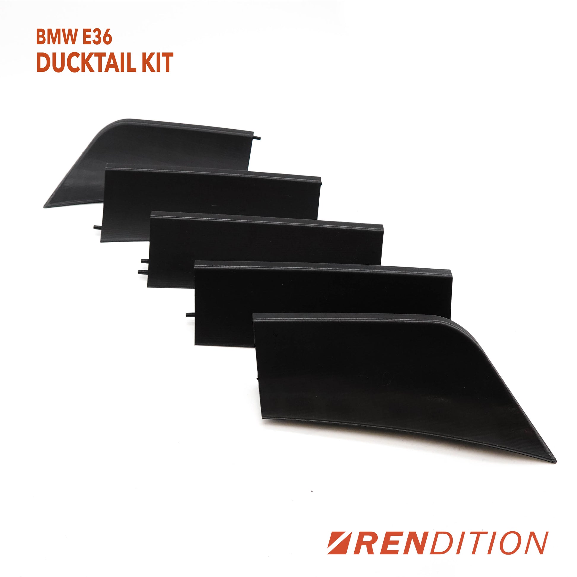 BMW E36 Ducktail Spoiler for Coupe, Sedan, and Convertible – self assembled kit
