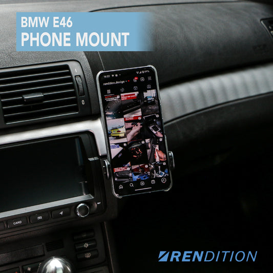 BMW E46 Phone Mount | Auto-Grabbing, OEM+ Fitment