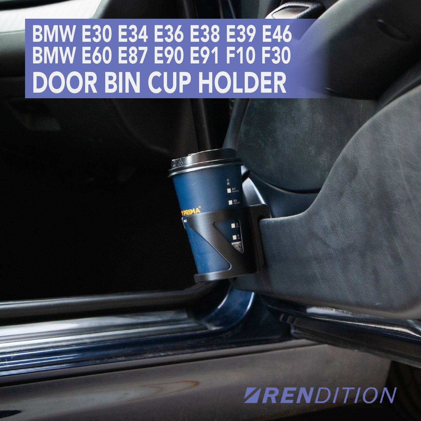 BMW DOOR BIN CUP HOLDER E30 E34 E36 E38 E39 E46 E60 E81 E82 E87 E88 E90 E91 F10 F30