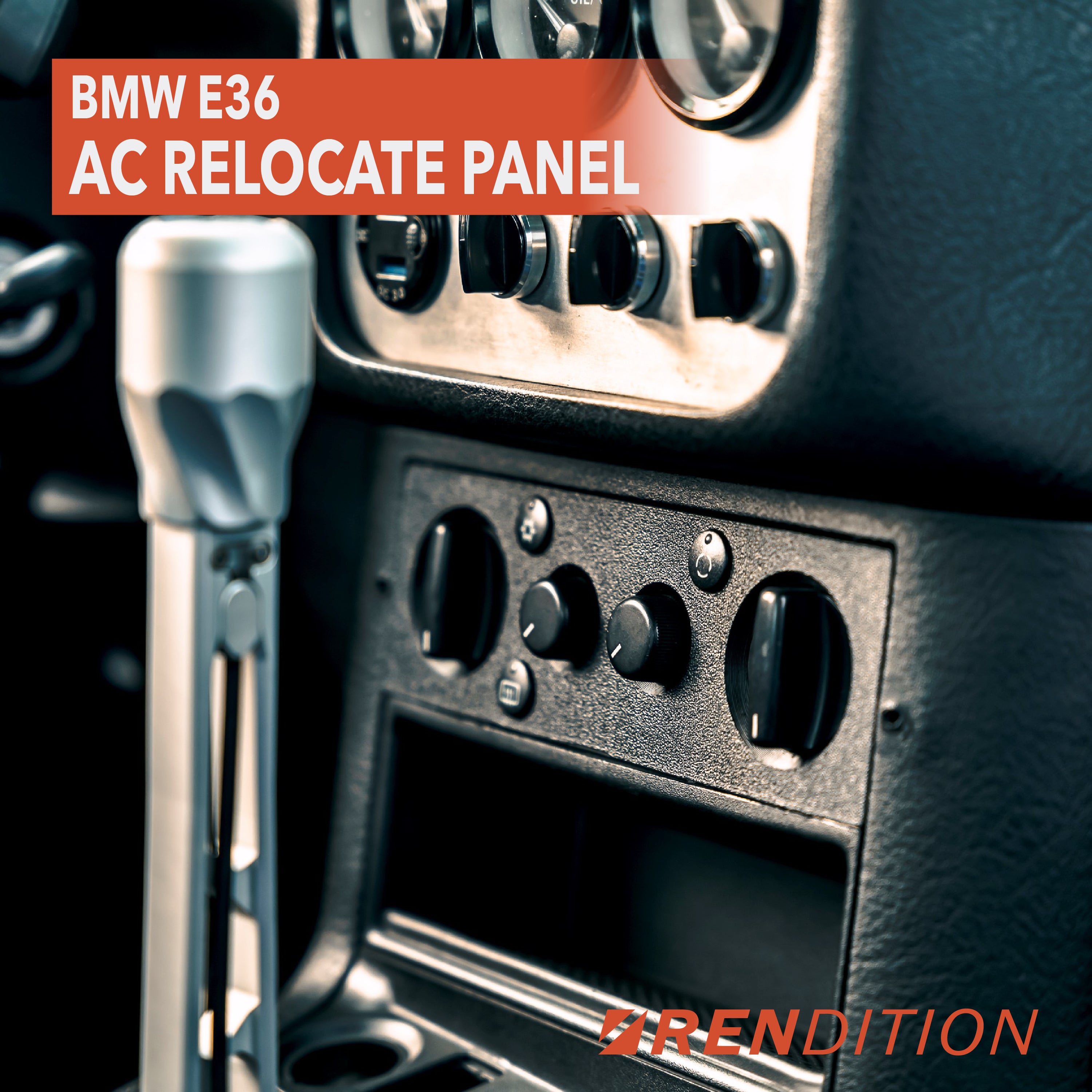 BMW E36 HVAC RELOCATE PANEL