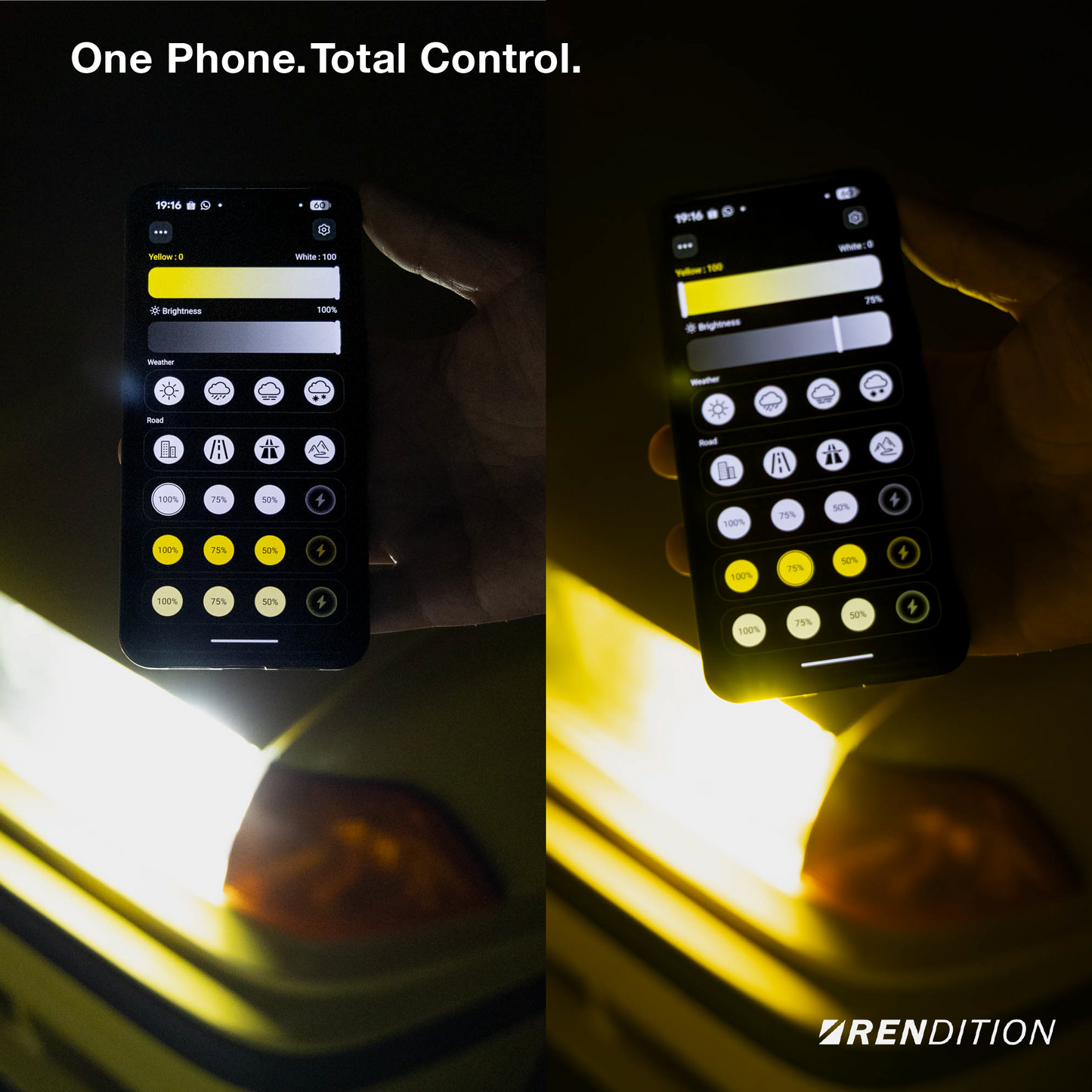 LumaForge App-Controlled LED Headlight Bulbs (H1 / H4 / H7)