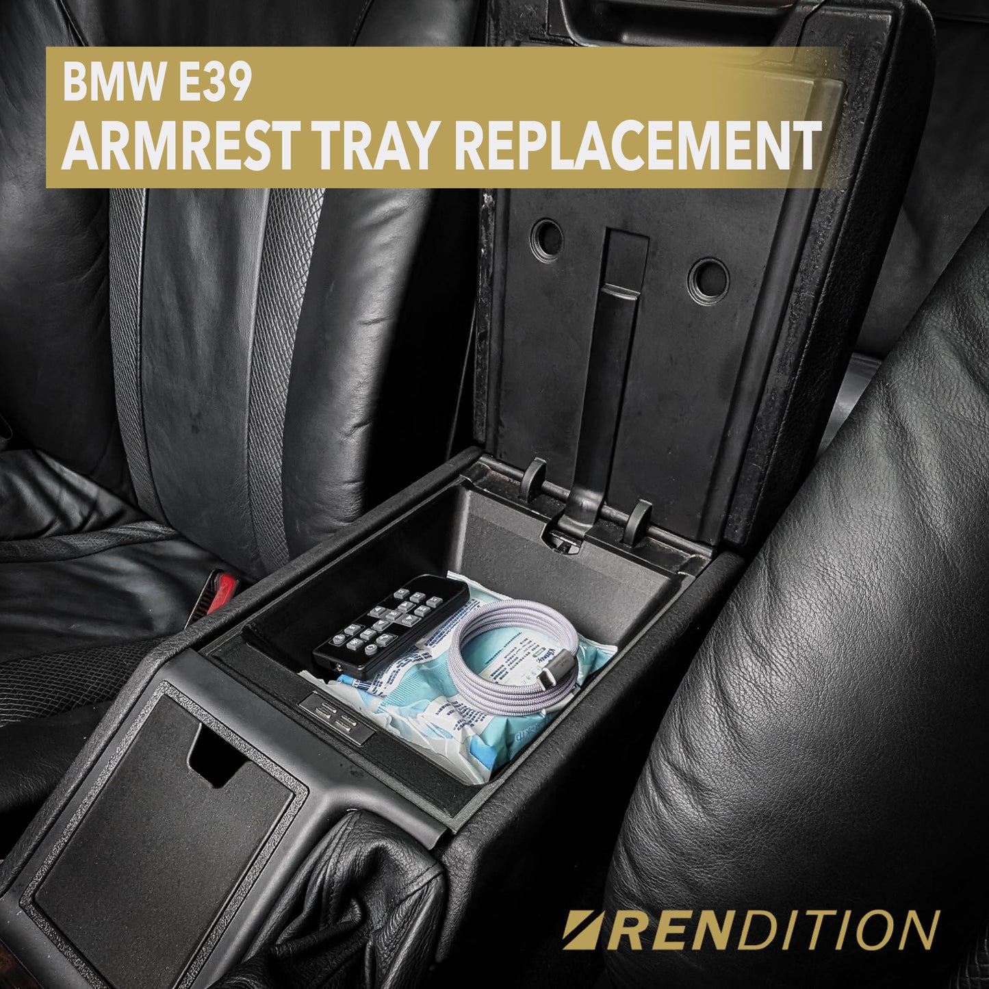 BMW E39 ARMREST TRAY REPLACEMENT & CUPHOLDERS