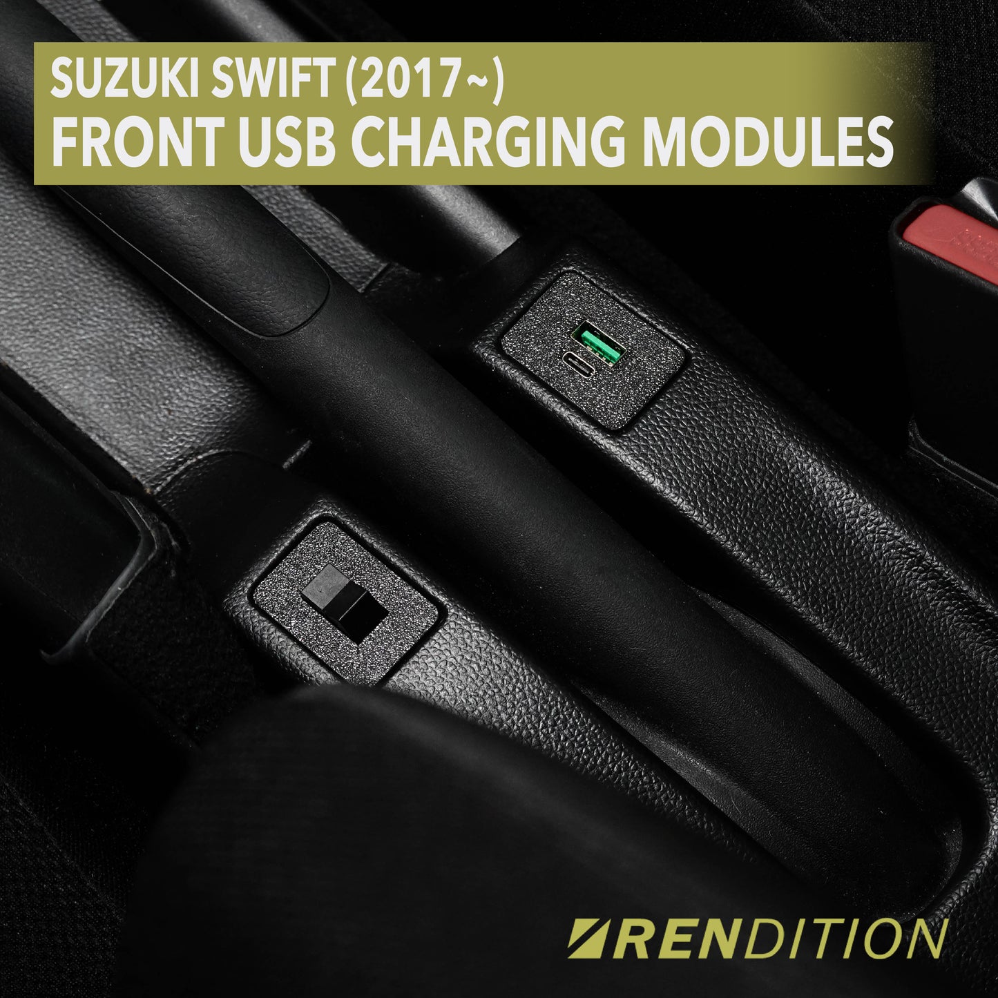 SUZUKI SWIFT (2017~) FRONT USB CHARGING MODULES