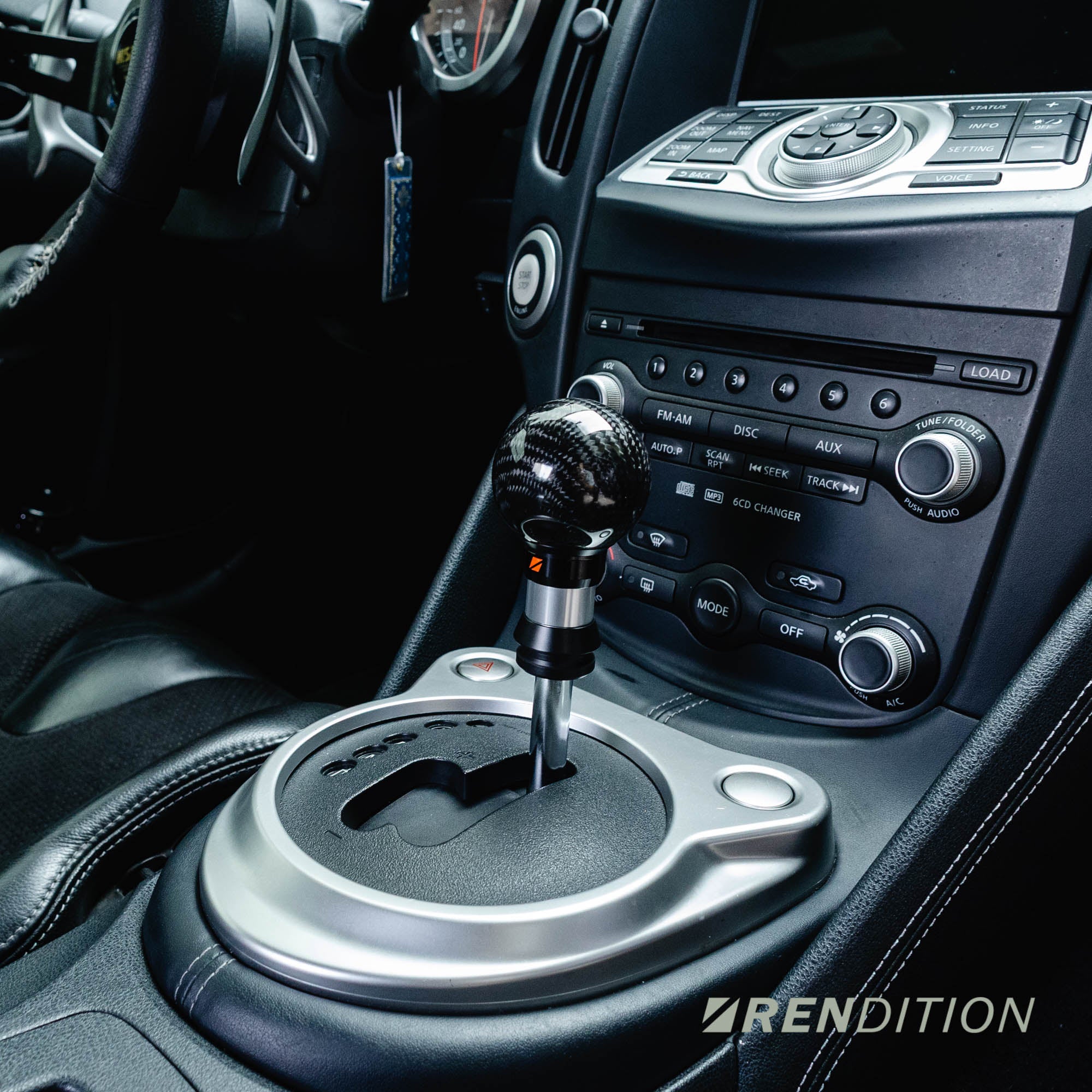 Rendition Billet Automatic Shift Knob for Nissan, Toyota, Honda, and Infiniti