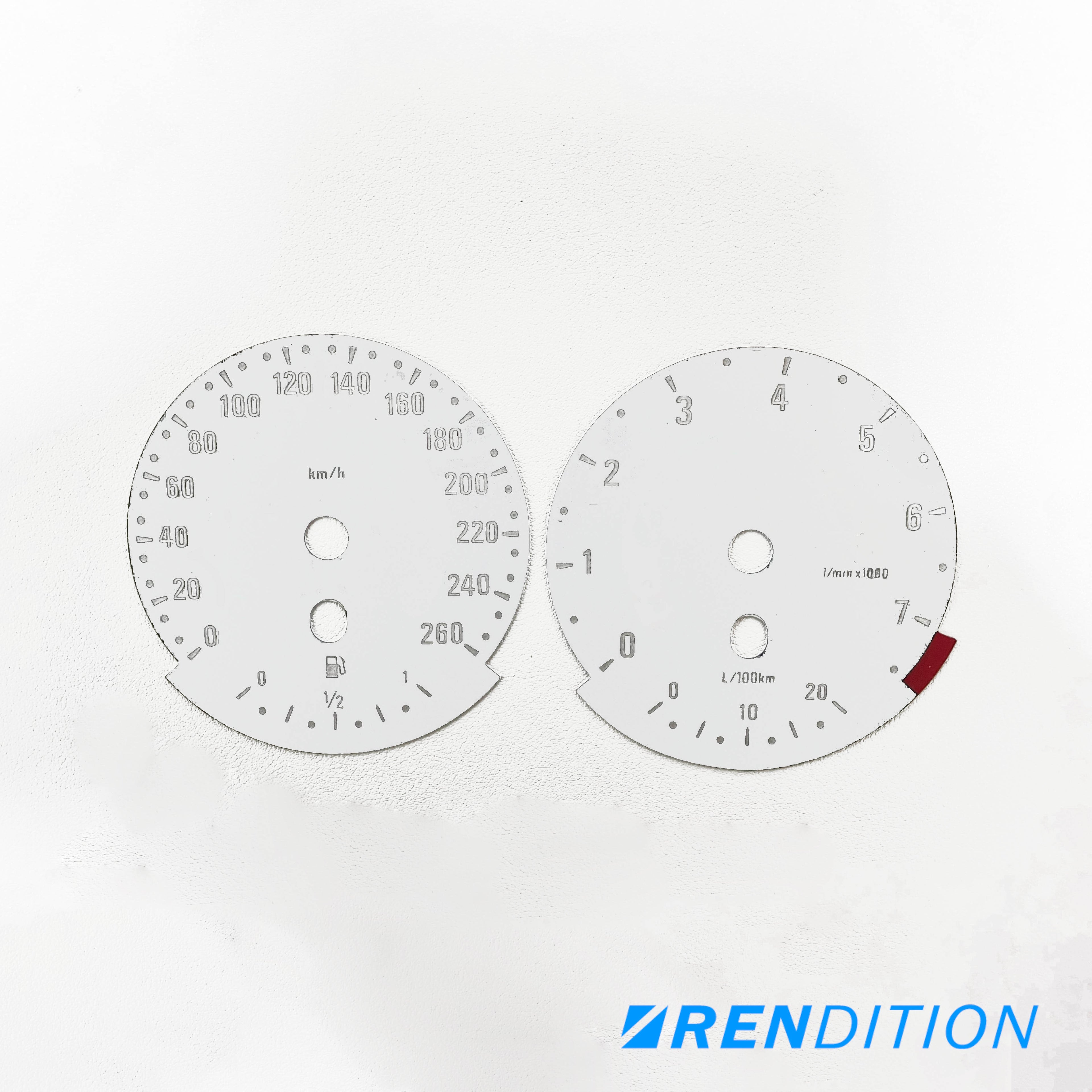 BMW E9X GAUGE FACE / GAUGE OVERLAY FOR 318, 320, 323, 325,328, 330, 335, M3