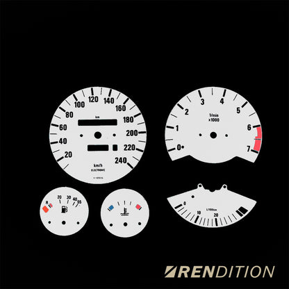 BMW E30 GAUGE FACE / GAUGE OVERLAY FOR M3