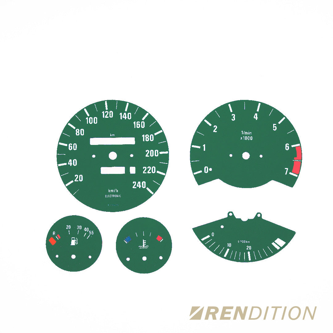 BMW E30 GAUGE FACE / GAUGE OVERLAY FOR M3