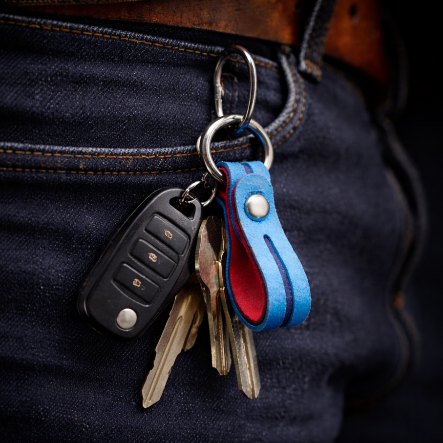 M color Alcantara Key Ring | Genuine Alcantara Keychain M color Alcantara Key Ring | Genuine Alcantara Keychain