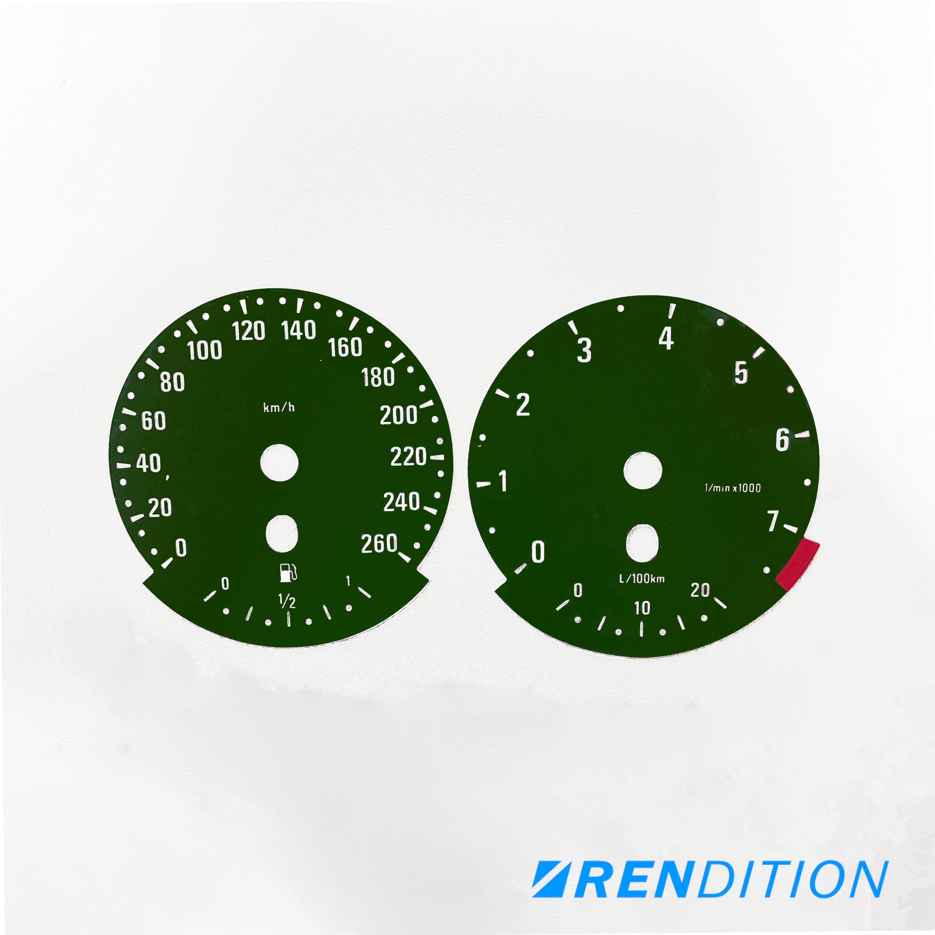 BMW E9X GAUGE FACE / GAUGE OVERLAY FOR 318, 320, 323, 325,328, 330, 335, M3
