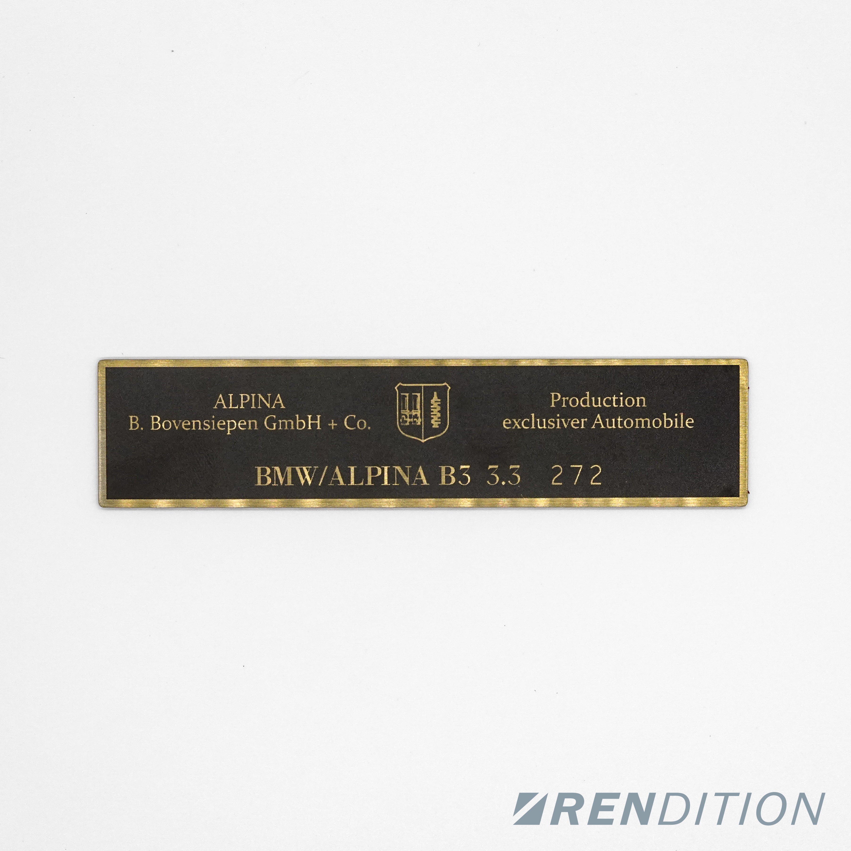 (NLA) ALPINA INTERIOR BADGE REPLICA REPLACEMENT B3 B5 B6 B8 B9 B12