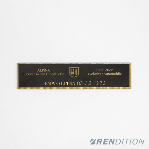 (NLA) ALPINA INTERIOR BADGE REPLICA REPLACEMENT B3 B5 B6 B8 B9 B12