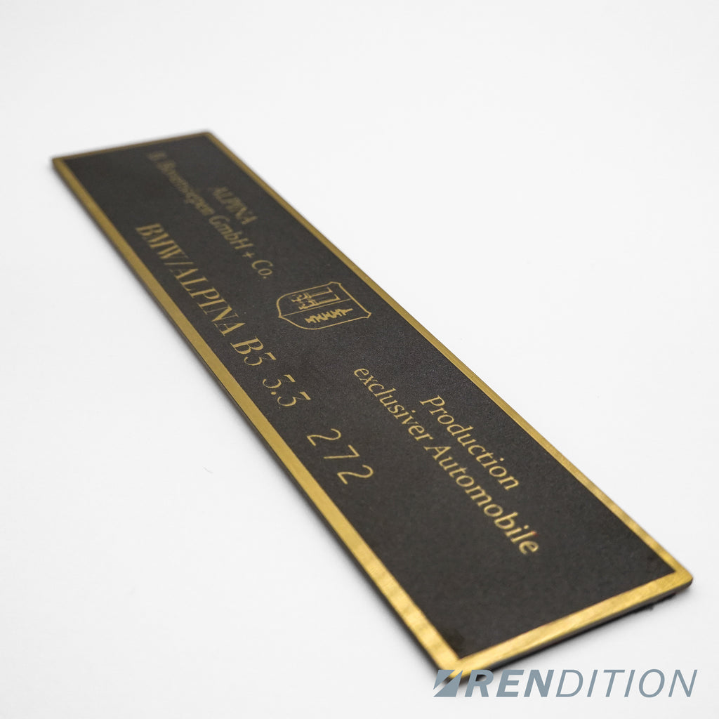 (NLA) ALPINA INTERIOR BADGE REPLICA REPLACEMENT B3 B5 B6 B8 B9 B12