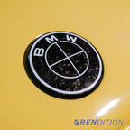 BMW Carbon Fiber Emblem Overlay Cover / Roundel