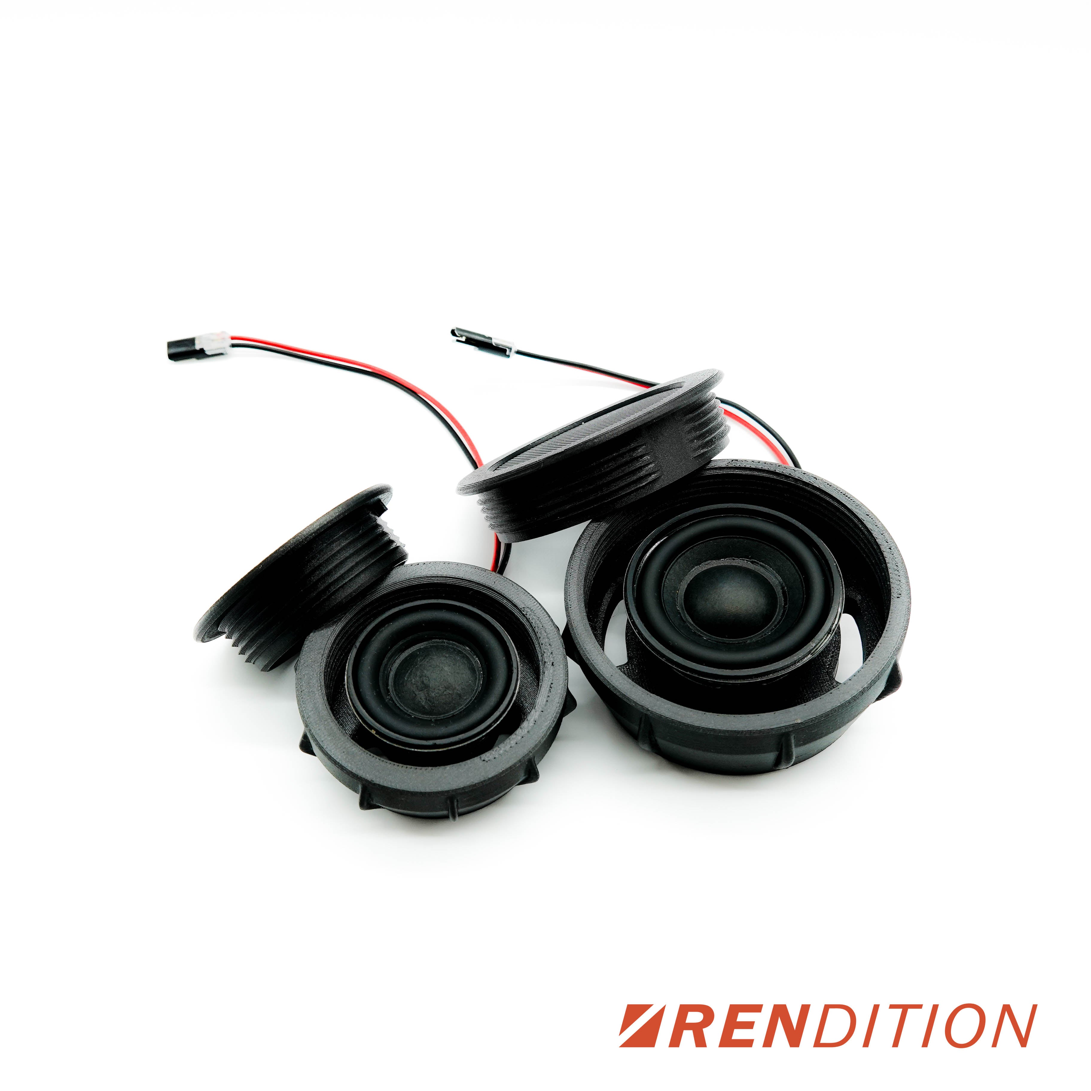 BMW E36 Door Tweeter & Speaker Grille Upgrade Kit – HiFi Full-Range Replacement