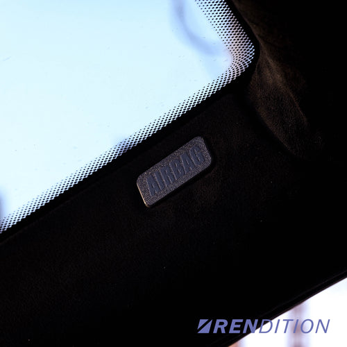 BMW A-pillar airbag cover replacement for E38 E39 E90 E91 in textured black finish OEM AIRBAG