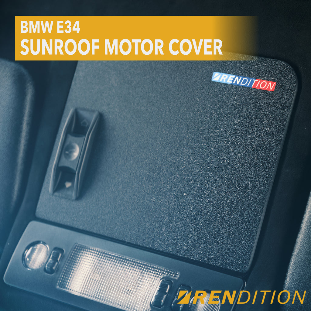 E34 Rear Window Sunblind BMW E34 Sunroof Motor Cover | Polycarbonate, Suede & Carbon Options ...