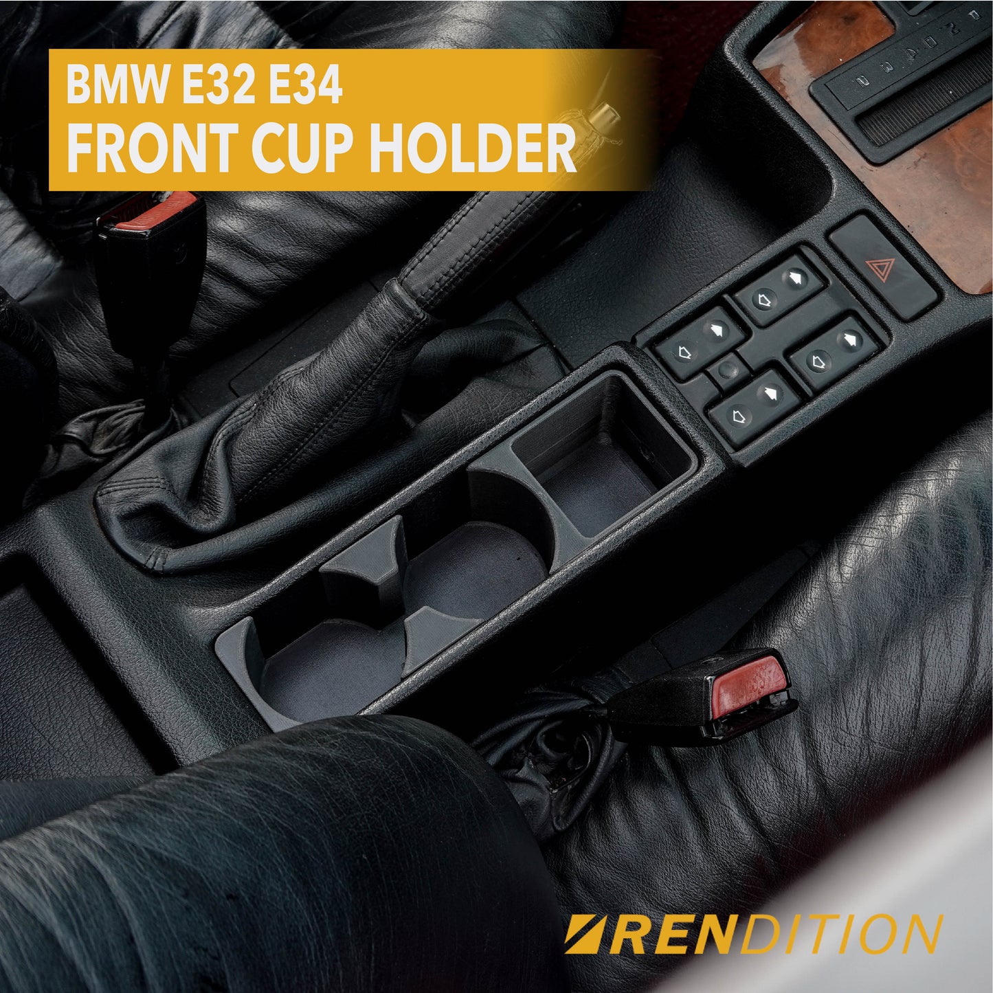BMW E32 E34 FRONT CUP HOLDER V2