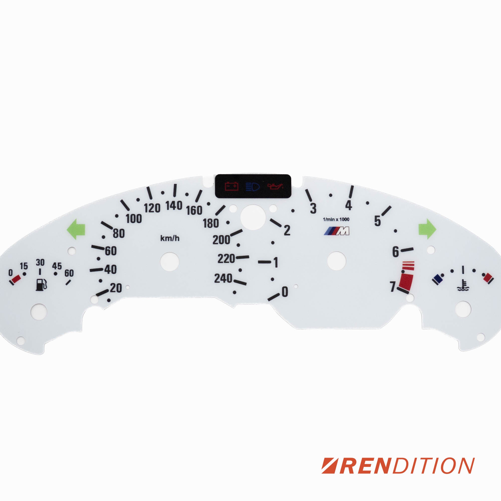 BMW E36 GAUGE FACE OVERLAY FOR M3 316 318 325 328 Ti Comapct V3