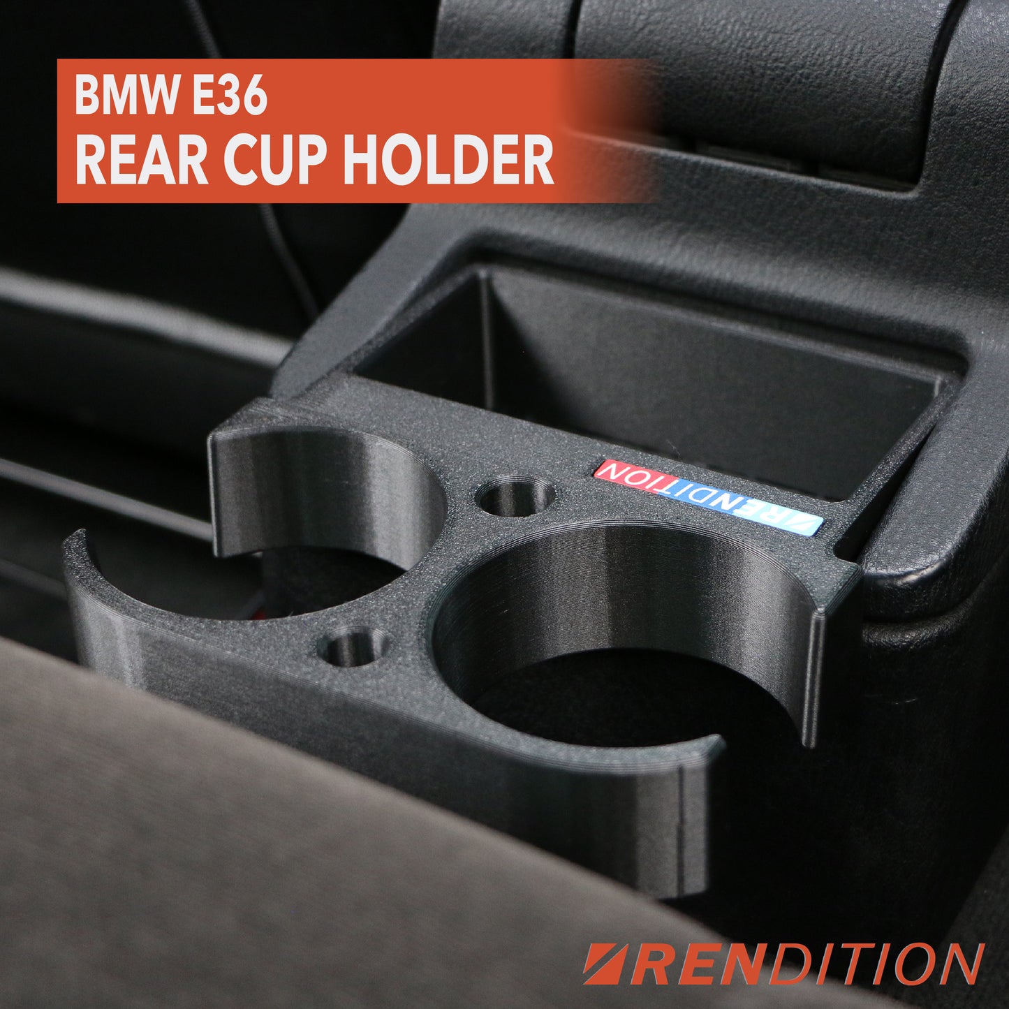 BMW E36 REAR CUP HOLDER V3
