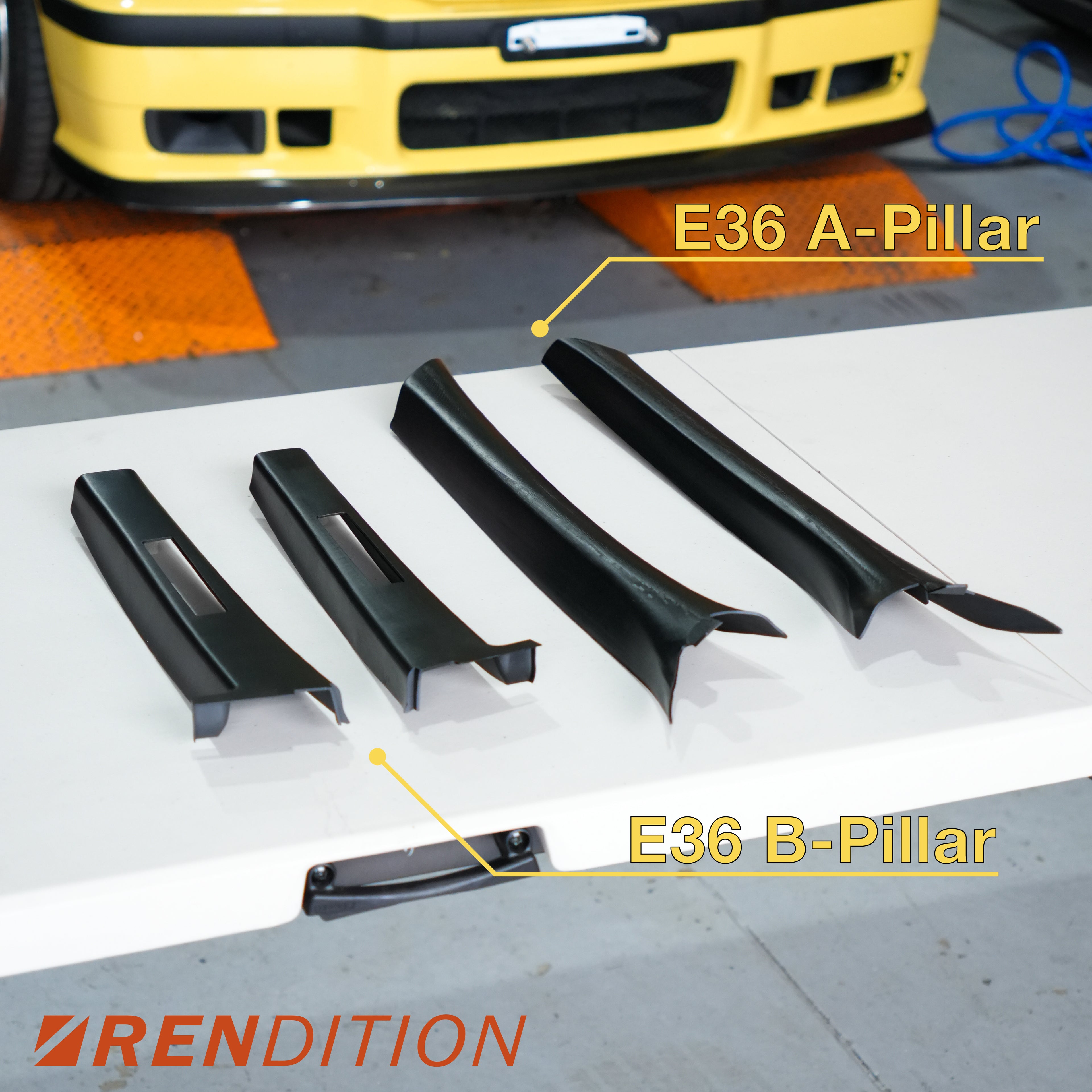 BMW E36 Coupe A-Pillar Trim Replacement for Coupe & Convertible