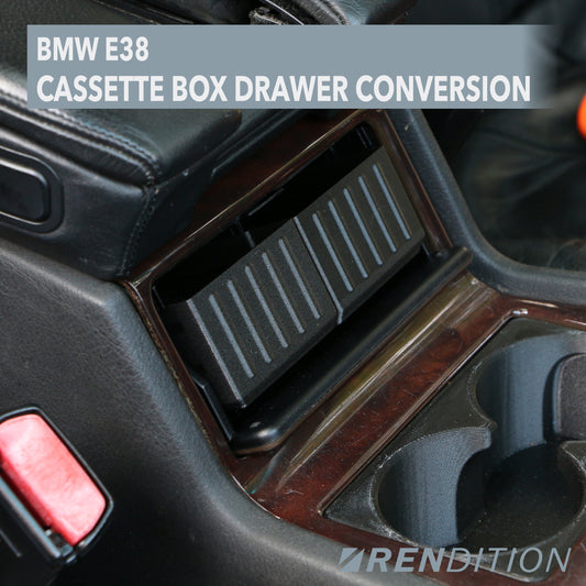 BMW E38 Cassette Box Drawer Conversion / extra storage / life improvement
