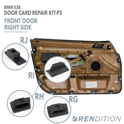 BMW E38 DOOR CARD REPAIR KIT