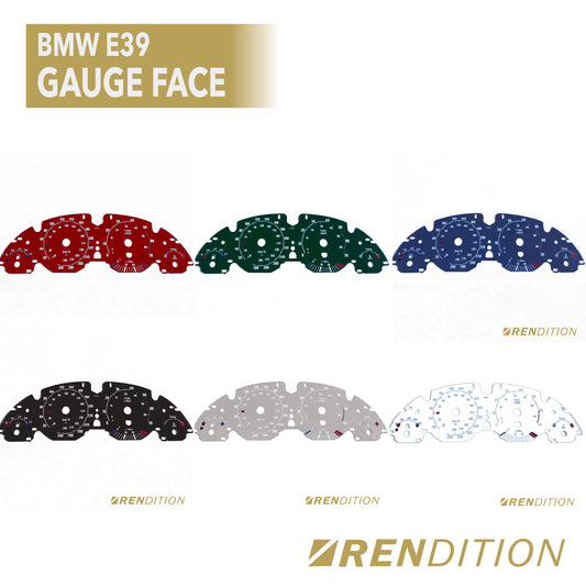 BMW E39 GAUGE FACE / GAUGE OVERLAY FOR 520, 523, 525, 528, 530, 540, M5