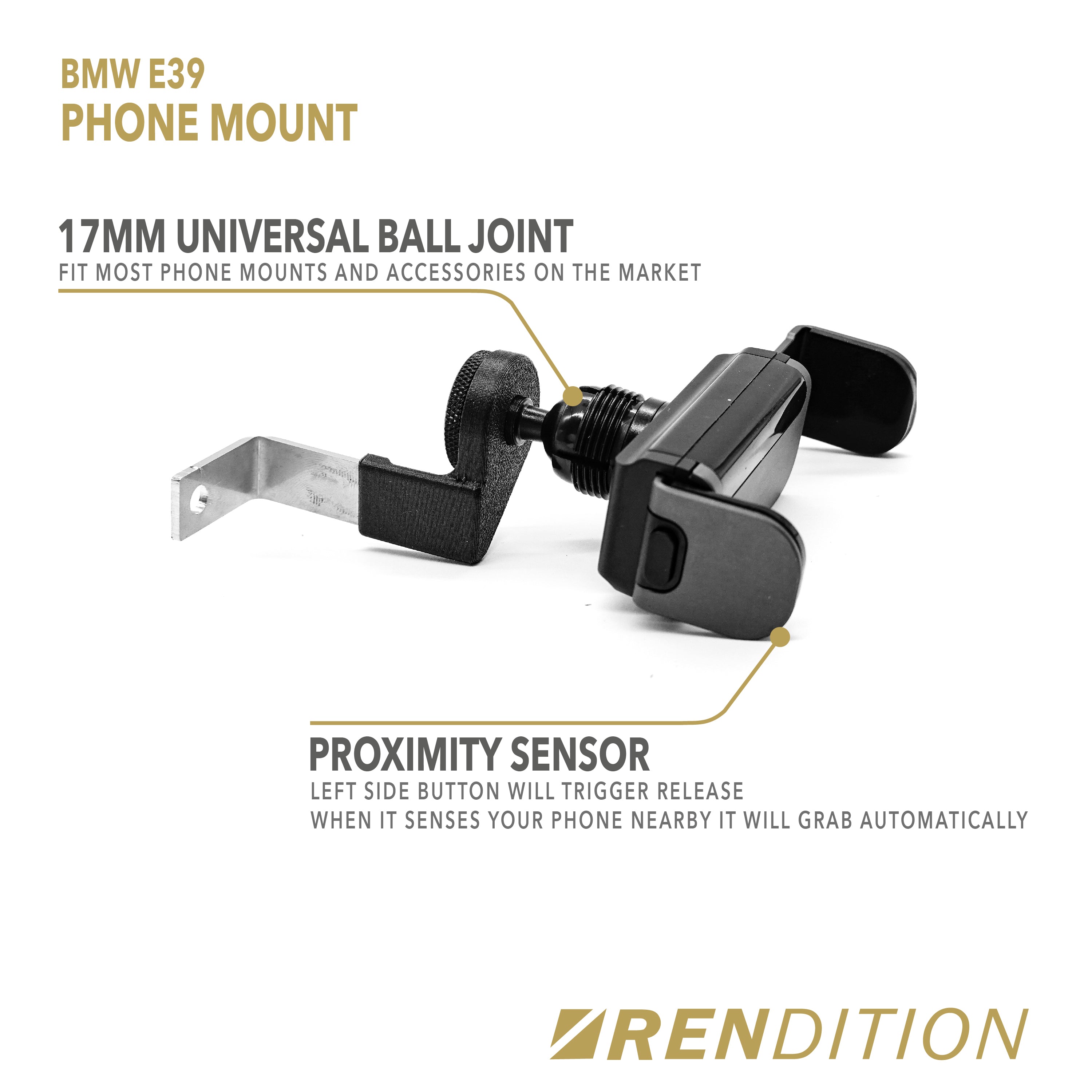 BMW E39 Phone Mount V3