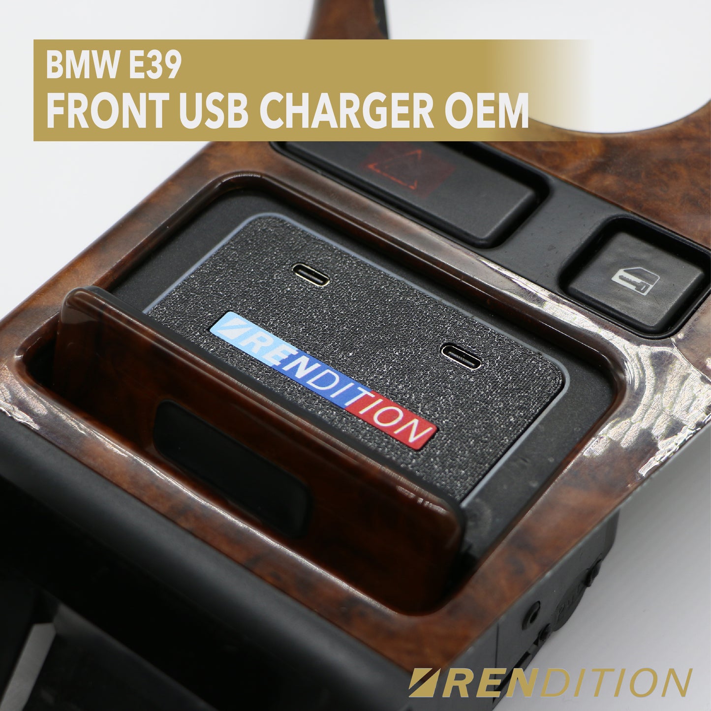 BMW E39 FRONT USB CHARGER OEM