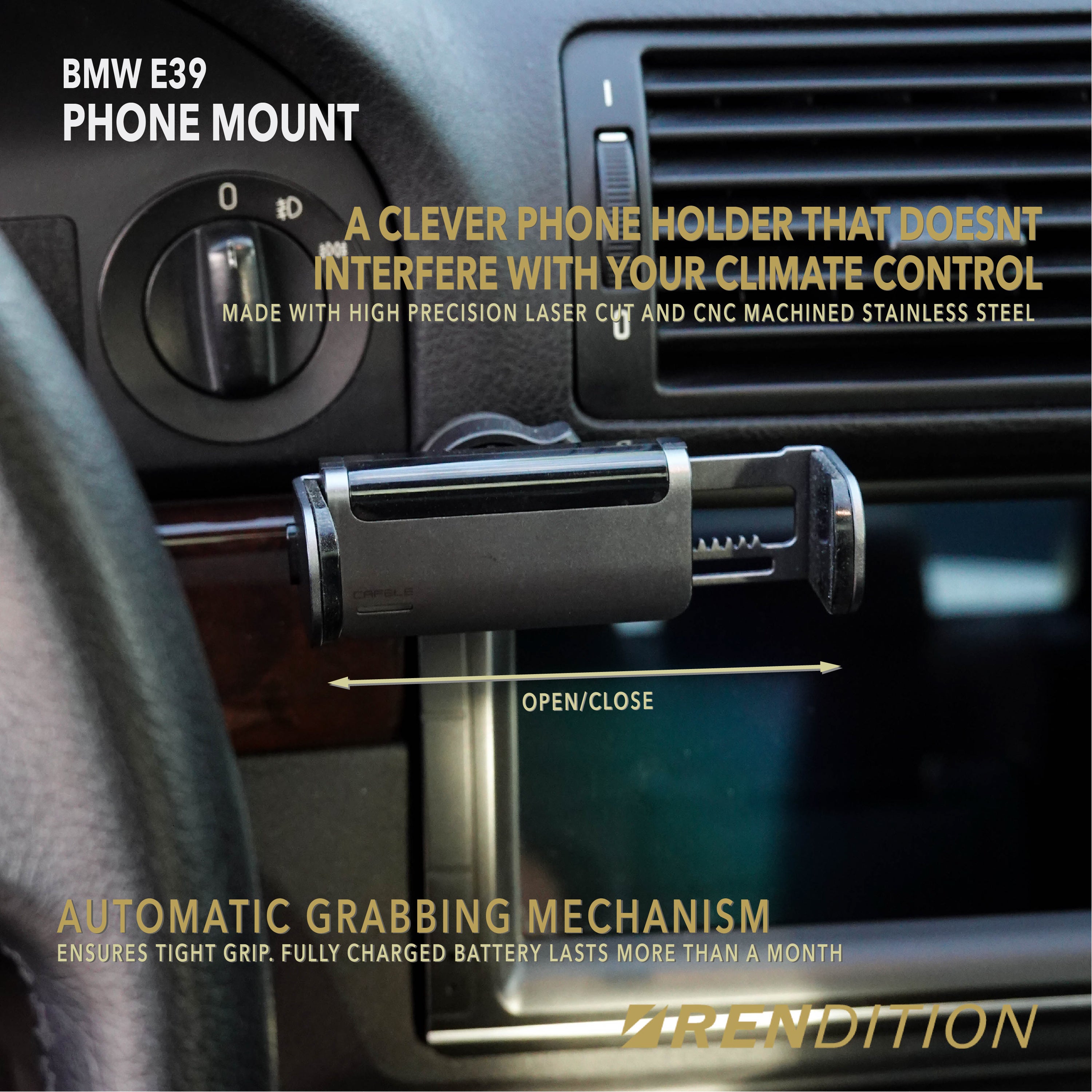 BMW E39 Phone Mount V3