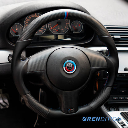 BMW E46 Custom Carbon Steering Wheel – Nappa, Alcantara, Forged or Twill Carbon