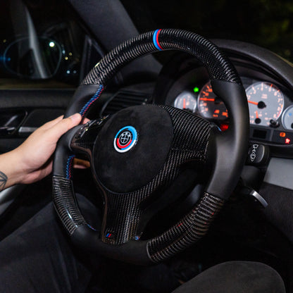 BMW E46 Custom Carbon Steering Wheel – Nappa, Alcantara, Forged or Twill Carbon