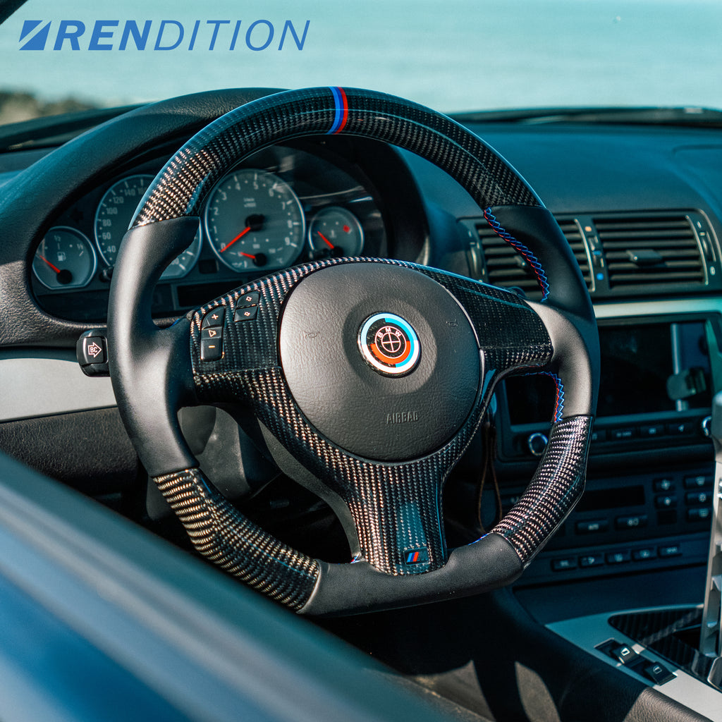 BMW Carbon Fiber Emblem Overlay Cover / Roundel