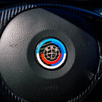 BMW Carbon Fiber Emblem Overlay Cover / Roundel