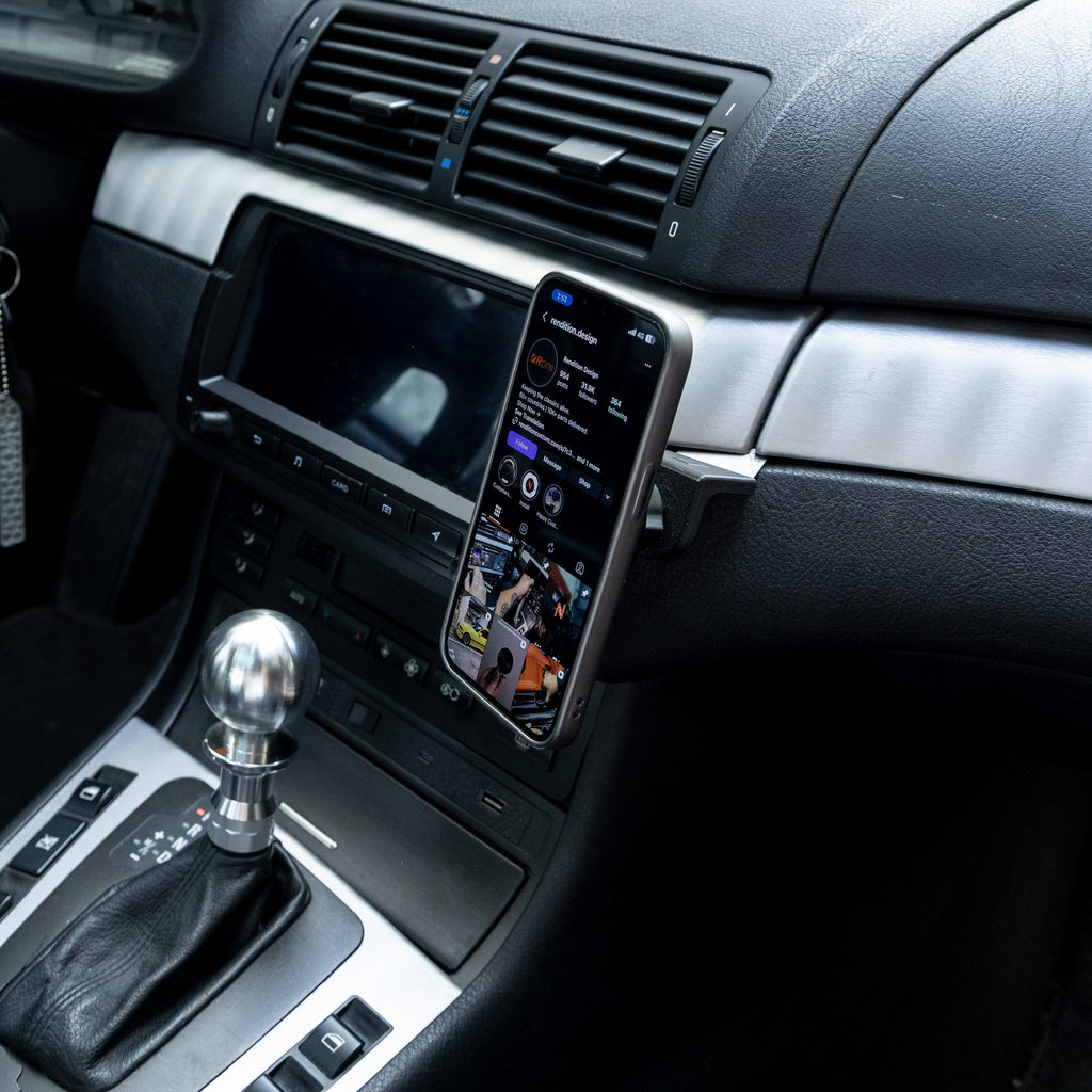 BMW E46 Phone Mount | Rendition E46 Dash Mount Phone Holder V3